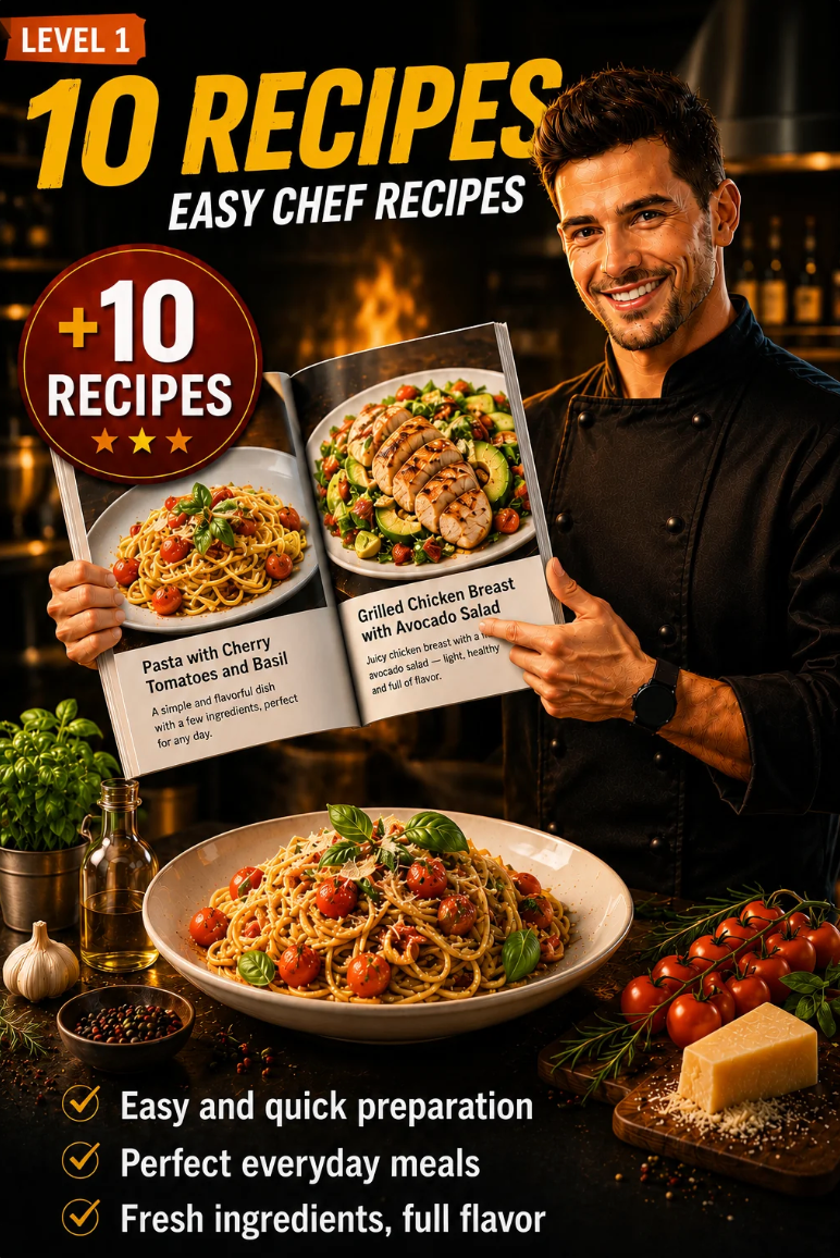 Level 1 – 10 Recipes: Easy Chef Recipes